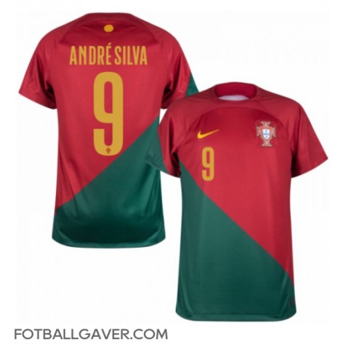 Portugal Andre Silva #9 Fotballklær Hjemmedrakt VM 2022 Kortermet